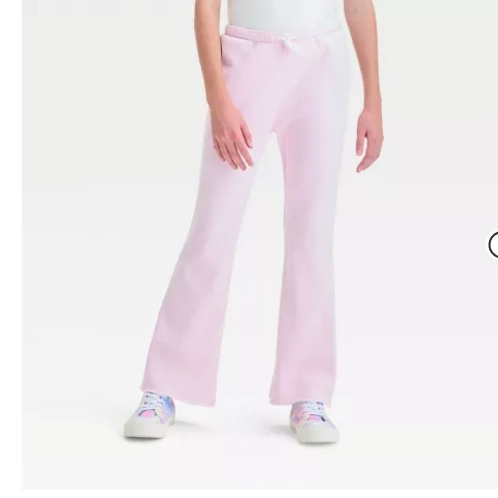 Art Class Girls Pink Fleece Flared Pants Size XL(14) New